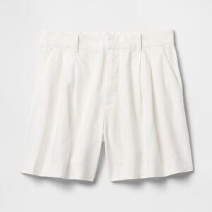 365 High Rise Linen-Blend Shorts, size Small Petite